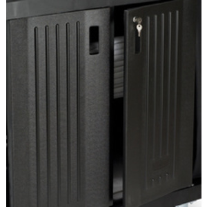 Rubbermaid Chariot d'étage, grande capacité, noir