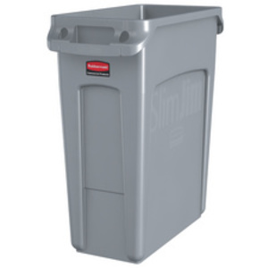 Rubbermaid Collecteur de déchets Slim Jim, 60 litres, gris