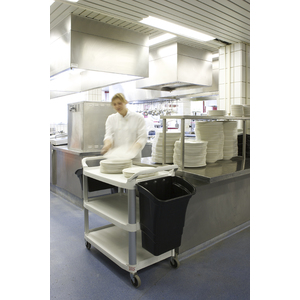 Rubbermaid Chariot utilitaire, 3 étages, platine