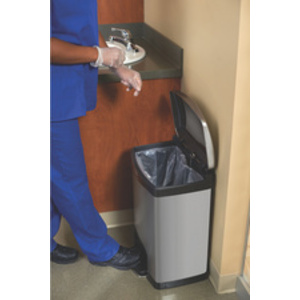 Rubbermaid Collecteur à pédale Slim Jim, en métal, 30 litres
