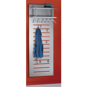 kerkmann Portemanteau mural tec-art, 6 patères, gris argent