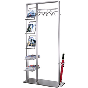 kerkmann Porte-parapluie avec bac d'égouttement, gris argent