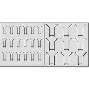 kerkmann Présentoir à prospectus mural Focus, 18 bacs max.