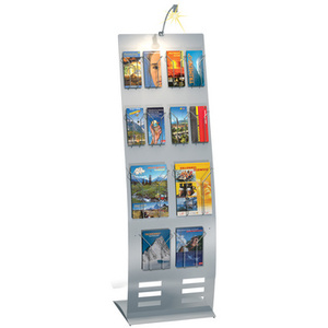 kerkmann Casier pour prospectus, en métal, format DL, chromé