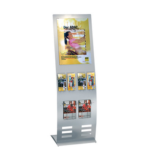 kerkmann Casier pour prospectus, en métal, format DL, chromé