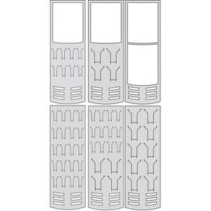 kerkmann Casier pour prospectus, en métal, format A5, chromé