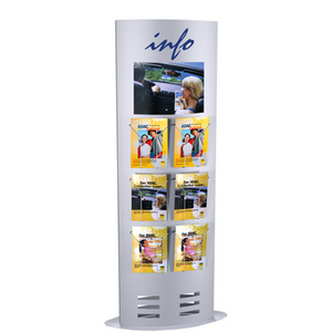 kerkmann Colonne d'informations tec-art Size, gris argent