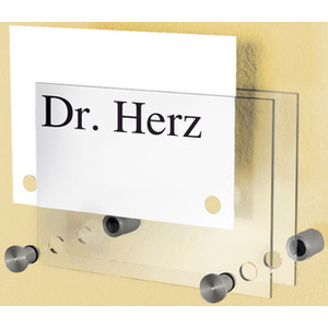 kerkmann Plaque de porte Sign, A6, verre acrylique