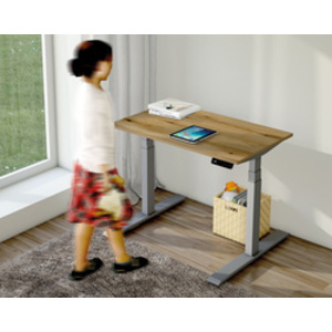 kerkmann Bureau assis-debout Smart Office, chêne/argent