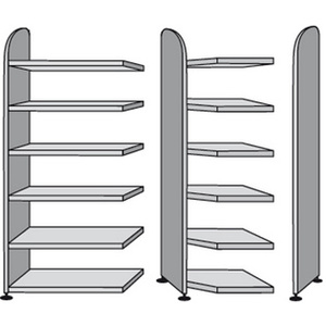 kerkmann Rayonnage Dante sans paroi arrière, (L)800 mm, gris