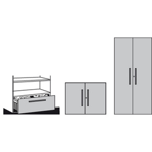 kerkmann Rayonnage Dante sans paroi arrière, (L)1.000 mm