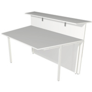 kerkmann Elément de table annexe Atlantis, blanc/verre