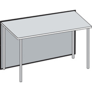 kerkmann Pièce de table annexe Atlantis, blanc/anthracite