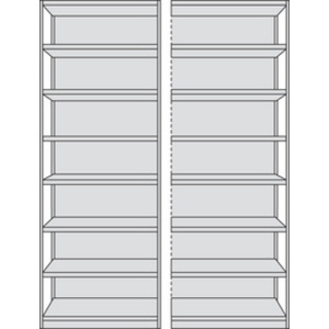 kerkmann Rayonnage de base Progress 500, (H)2.600 mm