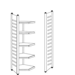 kerkmann Rayonnage de coin 'M2', (L)1.000 x (H)2.200 mm