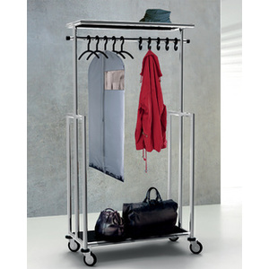 kerkmann Portemanteau à roulettes Jupiter, mobile, chromé