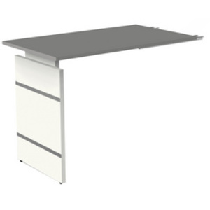 kerkmann Table annexe avec piètement panneau Form 4, blanc