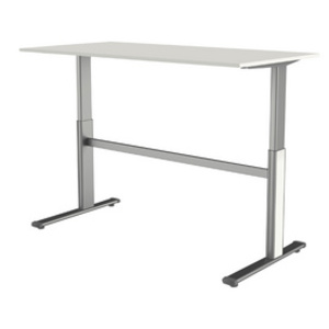 kerkmann Goulotte à câbles horizontale pour bureau, blanc