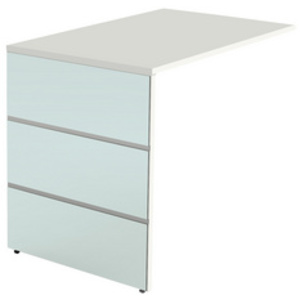 kerkmann Panneau de modestie/brise-vue pour bureau, blanc