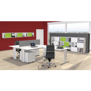 kerkmann Cloison de table, (L)1600 x (P)16 x (H)450 mm