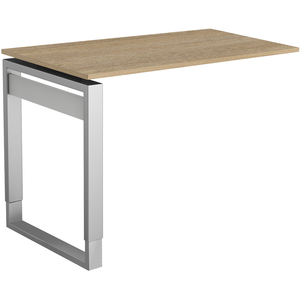 kerkmann Bureau Form 5, (L)1.600 x (P)800 mm, gris clair