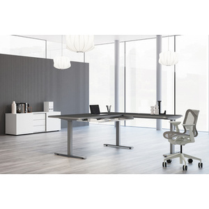 kerkmann Table de bureau assis-debout Move 3 Premium, blanc