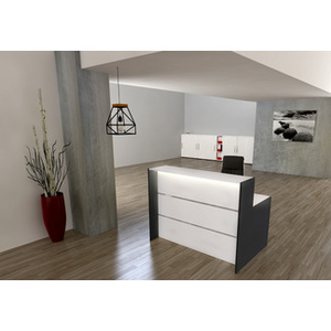 kerkmann Comptoir linéaire BARI Compact, blanc