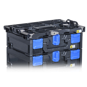 allit Boîte de rangement EuroPlus MetaBox 340, noir/bleu