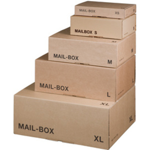 smartboxpro Carton d'expédition MAIL BOX, taille: XS, marron