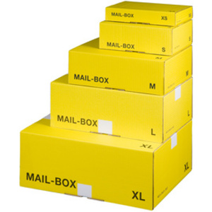 smartboxpro Carton d'expédition MAIL BOX, taille: XS, jaune