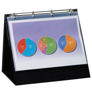 rillstab Chevalet de table, A4 portrait, noir