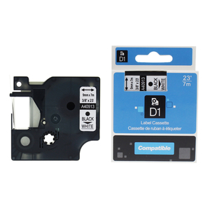 rillstab Cassette à ruban, noir/jaune, 9 mm x 7 m