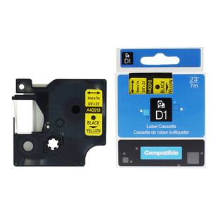 rillstab Cassette à ruban, noir/jaune, 9 mm x 7 m