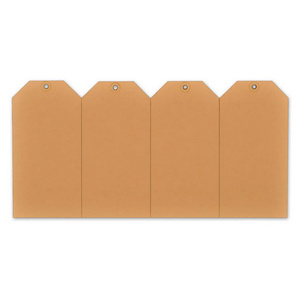 rillprint Etiquette à suspendre, 55 x 110 mm, marron kraft