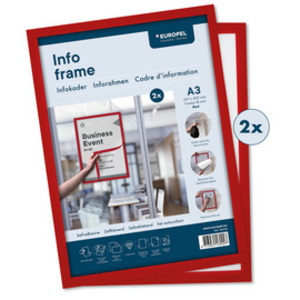 EUROPEL Cadre magnétique INFO FRAME, A3, noir