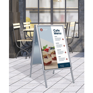 EUROPEL Panneau trottoir, imperméable, B1, argent