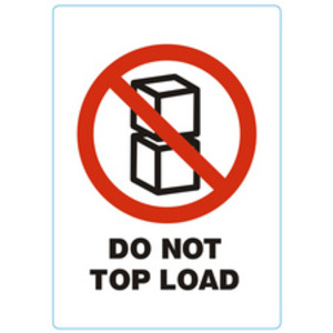 rillprint Etiquette 'DO NOT TOP LOAD'