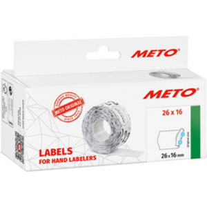 METO Etiquette pour étiqueteuse de prix, 32 x 19 mm, blanc