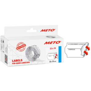 METO Etiquette pré-imprimée pour étiqueteuse, 32 x 19 mm