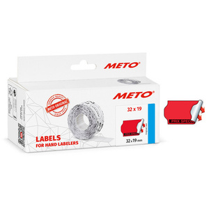 METO Etiquette pré-imprimée pour étiqueteuse, 32 x 19 mm