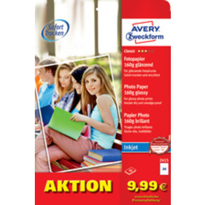 AVERY Zweckform Papier photo jet d'encre EVERYDAY, 160 g/m2