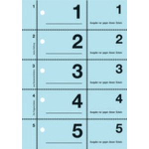 AVERY Zweckform bloc de numérotation 'numéro garderobe',