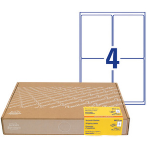 AVERY Zweckform Etiquette d'expédition, 99,1x143,5 mm, blanc