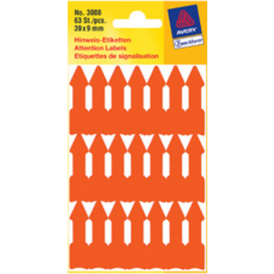 AVERY Zweckform Etiquette de signal. 'flèche', 39 x 9 mm