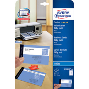 AVERY Zweckform Cartes de visite Premium, brillant - 72032028
