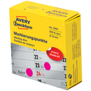 AVERY Zweckform Pastille de couleur, 10 mm, bleu