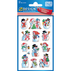 AVERY Zweckform ZDesign Stickers de Noël 'père Noël'