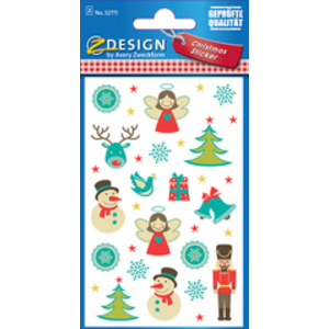 AVERY Zweckform ZDesign Stickers de Noël 'père Noël'