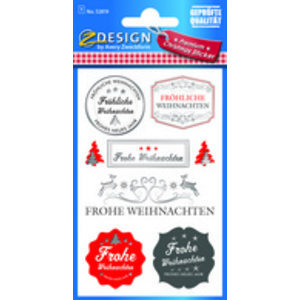 AVERY Zweckform ZDesign Stickers de Noël 'Arbres'