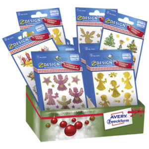 AVERY Zweckform ZDesign Sticker de Noël 'Ange', présentoir